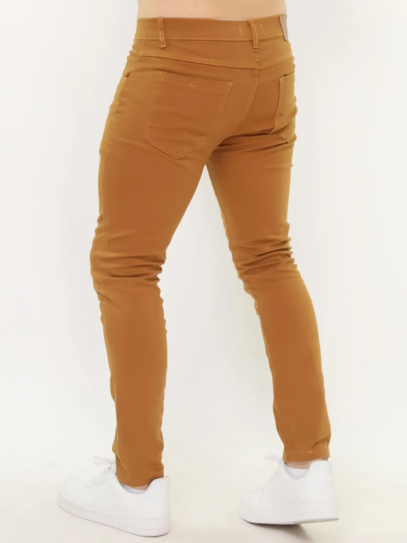 Calça Masculina Sarja Brim Slim com Lycra