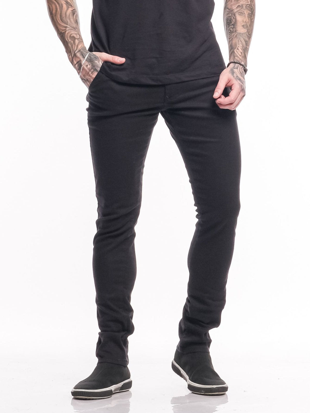 Calça alfaiataria sarja masculina esporte fino