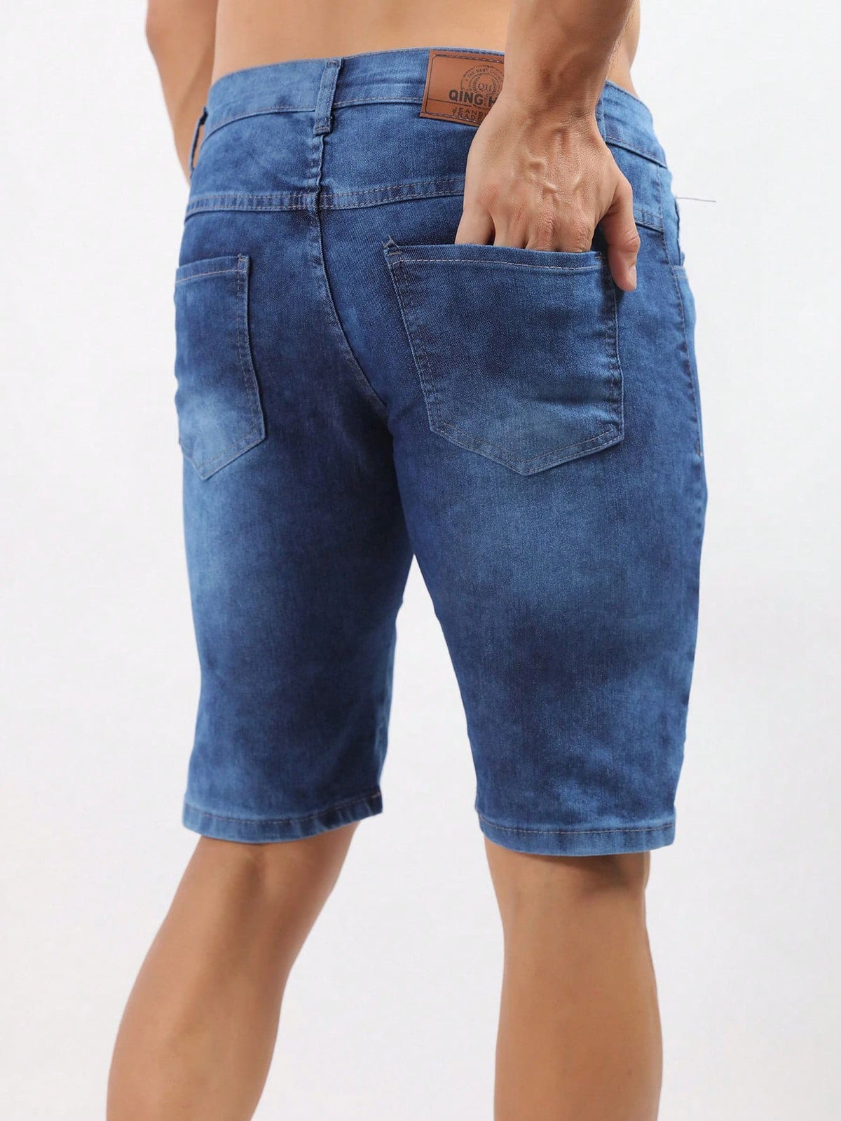 Bermuda jeans masculina tradicional