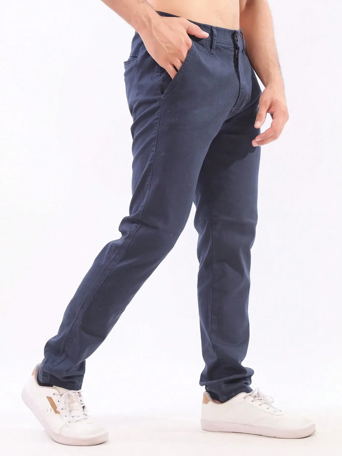 Calça sarja masculina sport fino